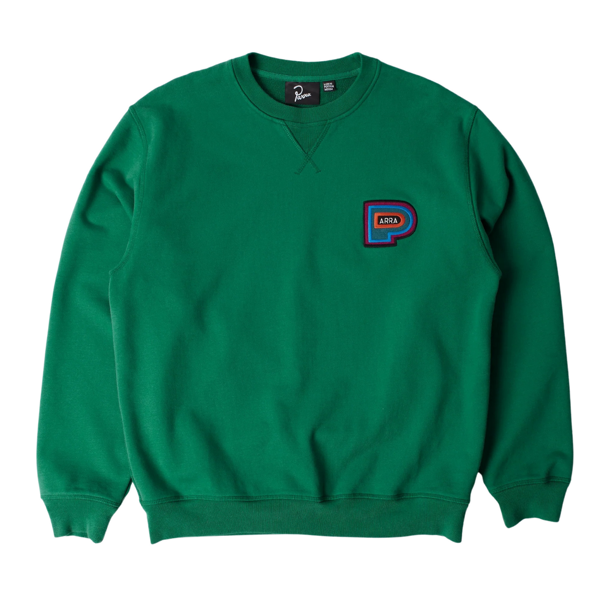Parra Repeat Pea Crewneck Sweatshirt Green