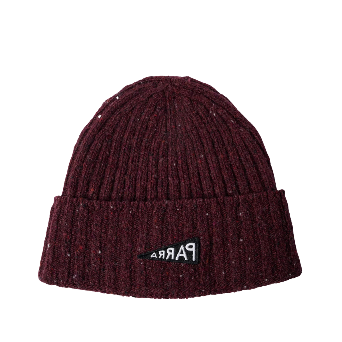 Parra Reversed Flag Beanie Dark Burgundy