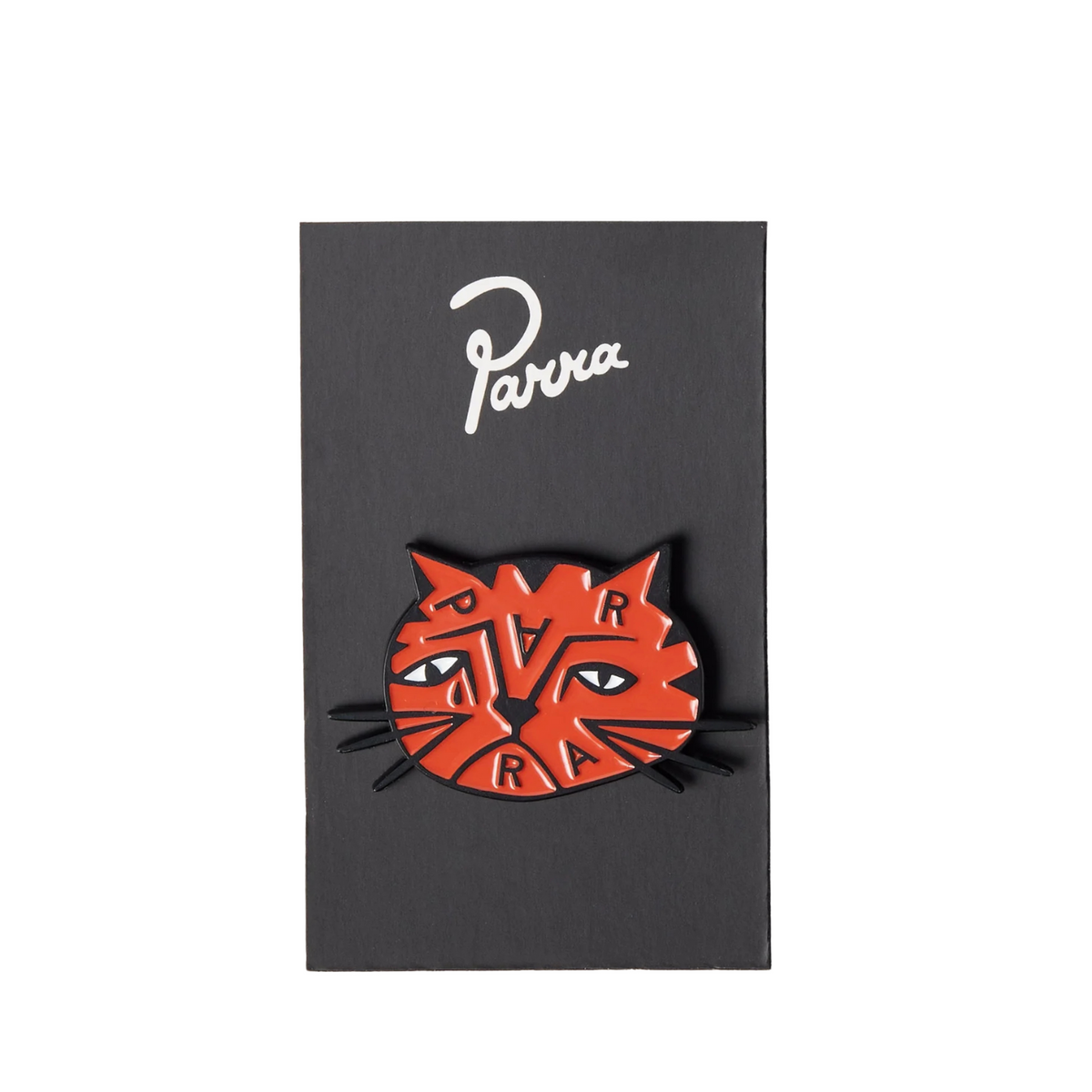 Parra Sad Cat Enamel Pin Orange