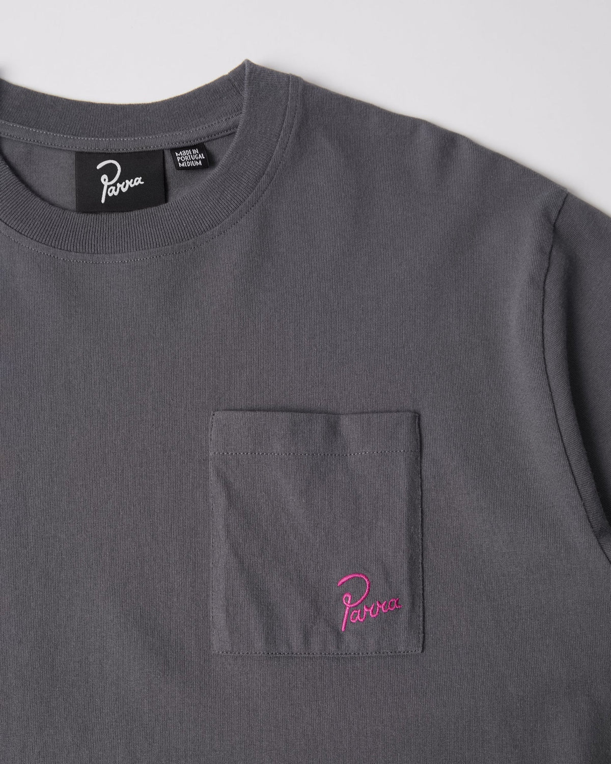 Parra Signature Pocket Tee Grey 