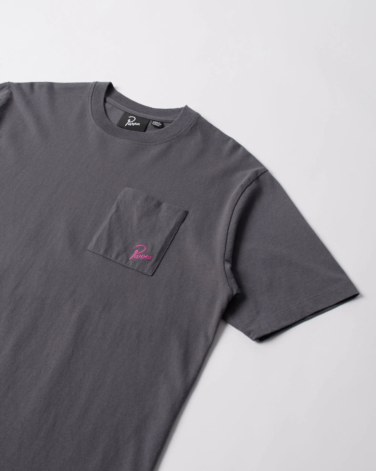 Parra Signature Pocket Tee Grey 