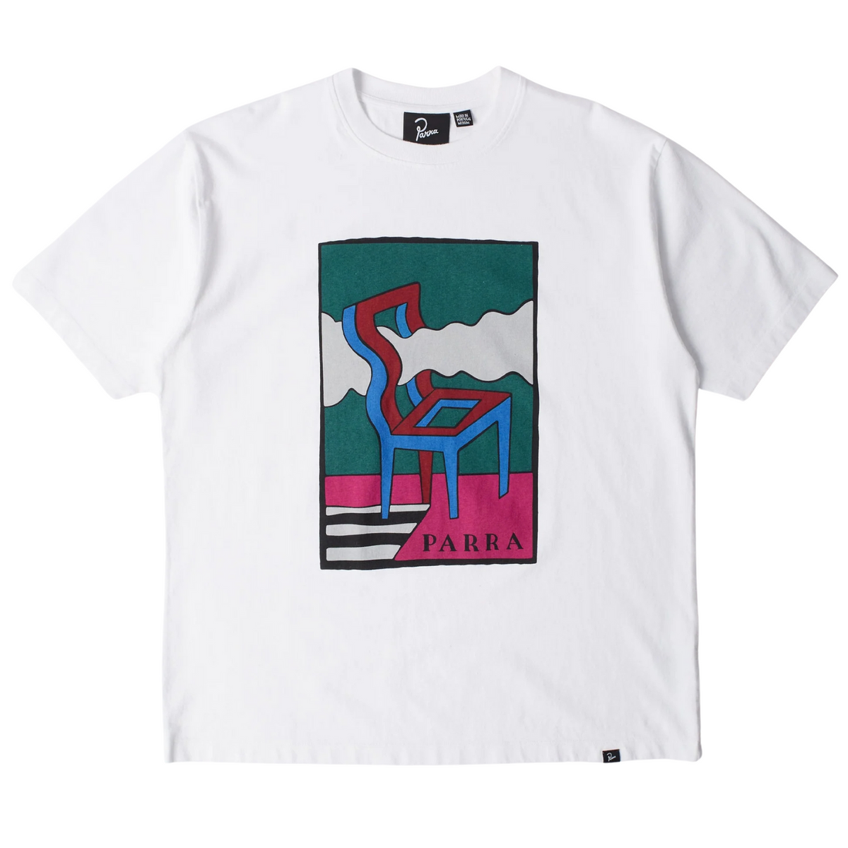 Parra Smoke Chair T-Shirt White