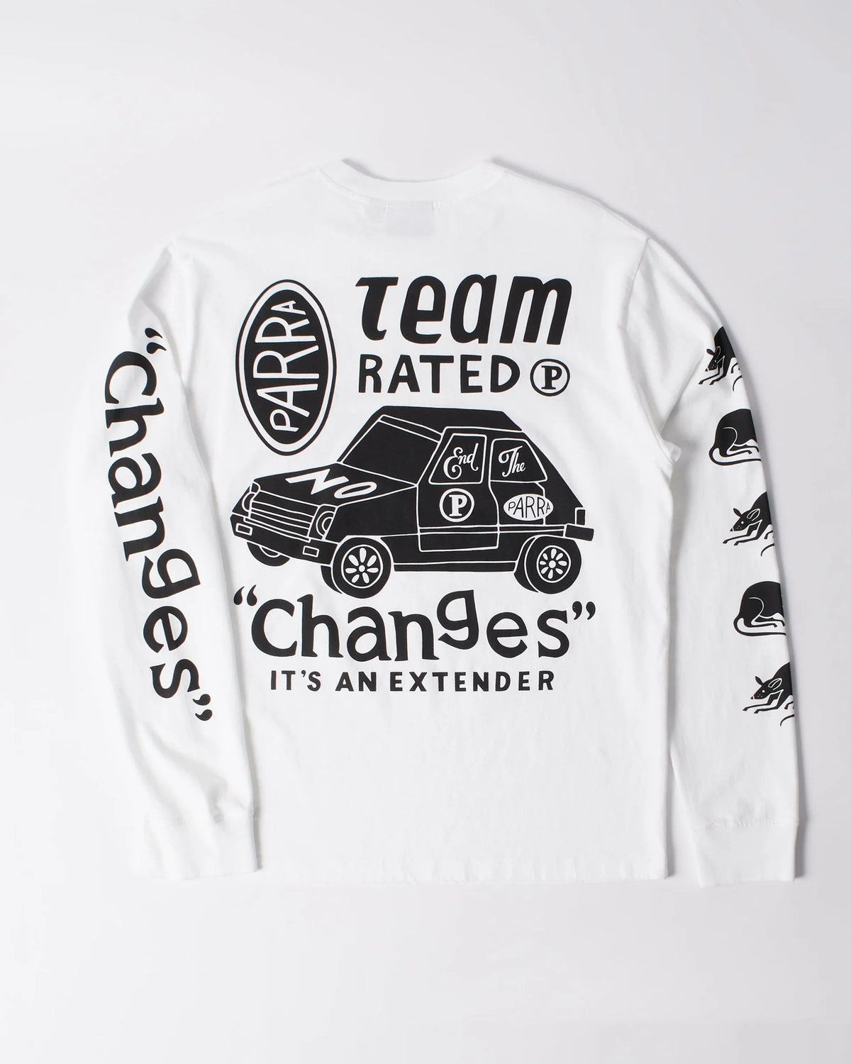 Parra Team Changes Long Sleeve T-Shirt White