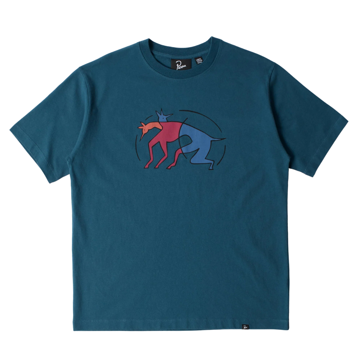 Parra The Zoomies T-Shirt Mallard Green 