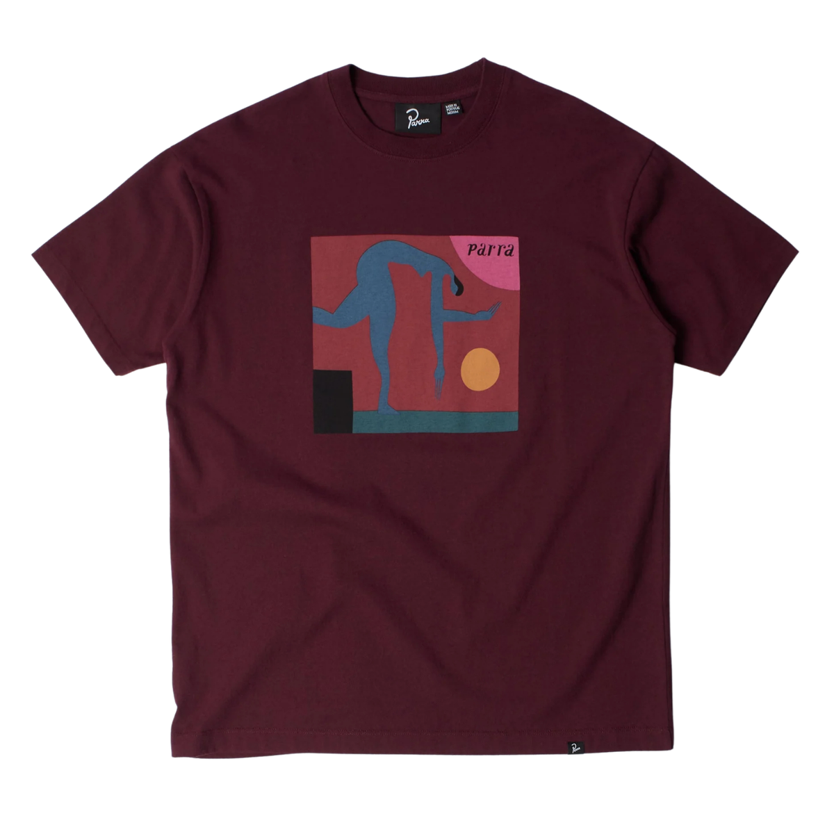 Parra Tripped Up T-Shirt Dark Red