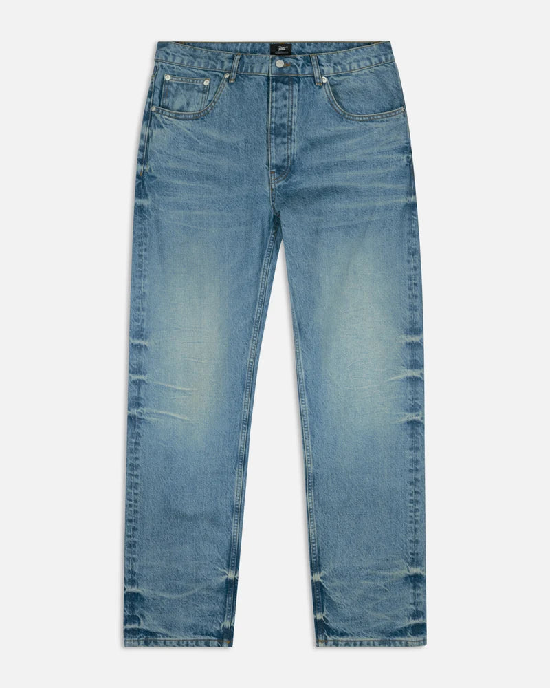 Patta Aqua Whiskers Straight Leg Denim Pants Blue Denim