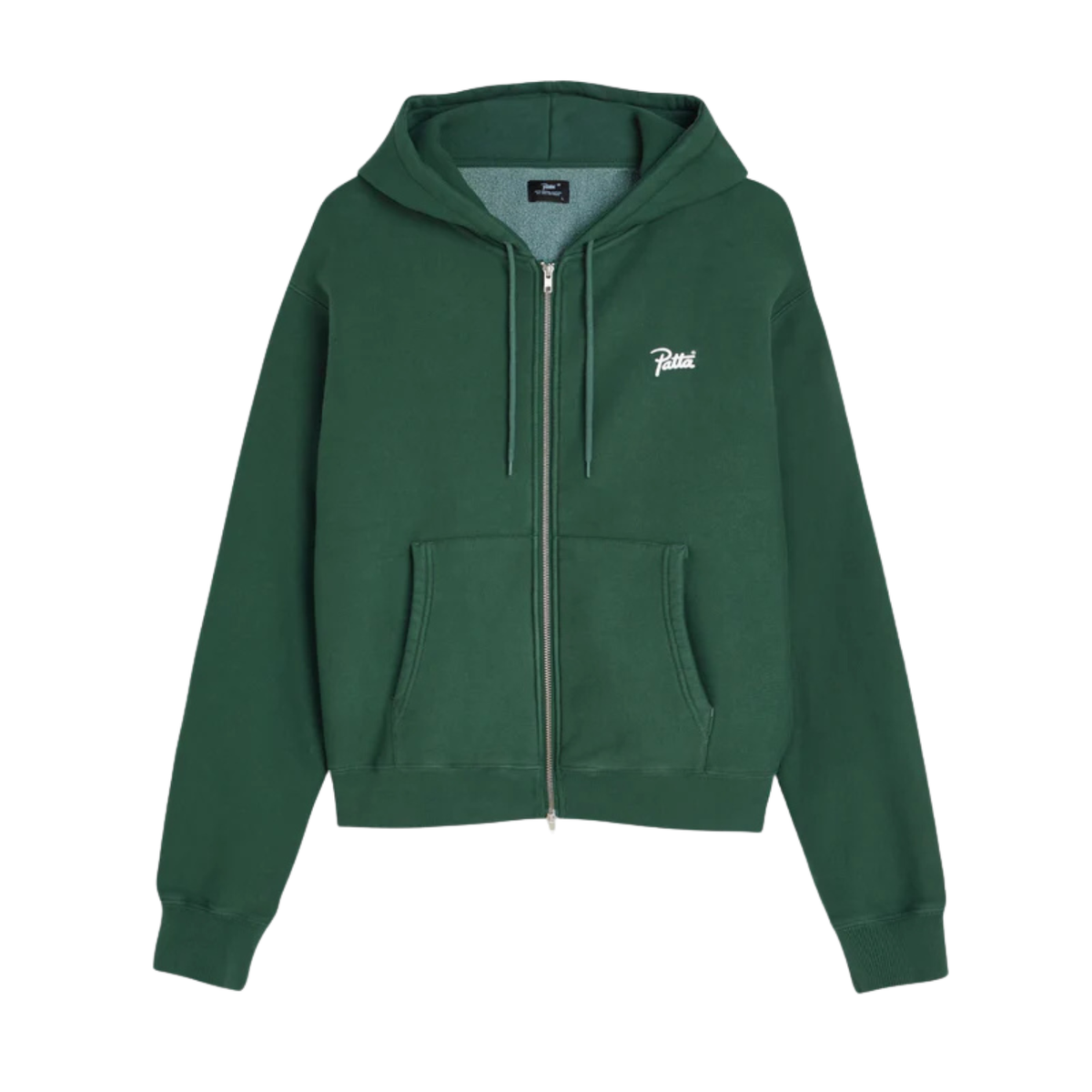 Patta Classic Zip-Up Hooded Sweater Bistro Green
