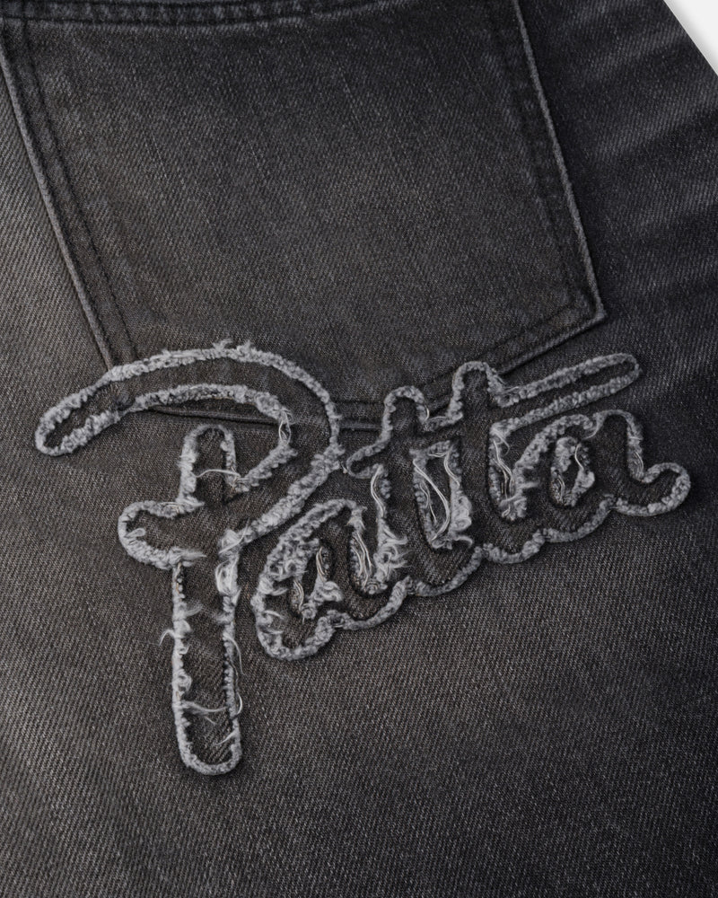Patta Dark Dirty Whiskers Baggy Denim Pants Black