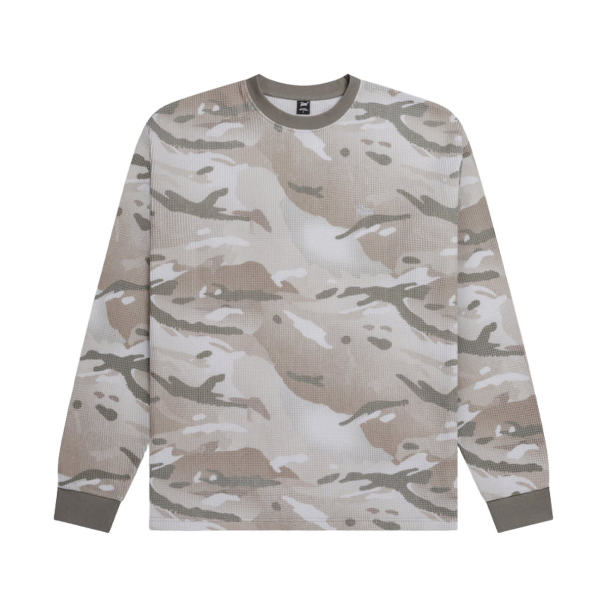 Patta Ghost Spray Camo Waffle Long Sleeve Pussywillow Grey