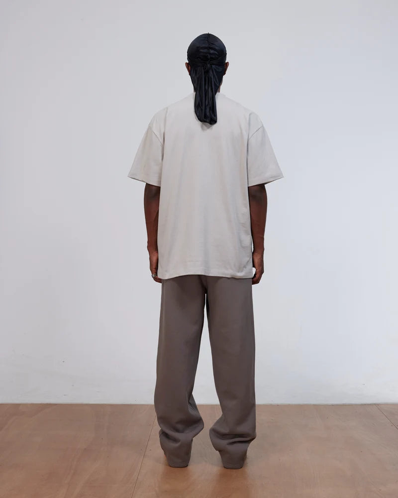 Patta Logo Twill Applique T-Shirt Flint Gray
