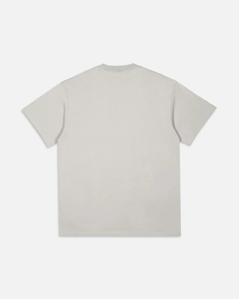Patta Logo Twill Applique T-Shirt Flint Gray