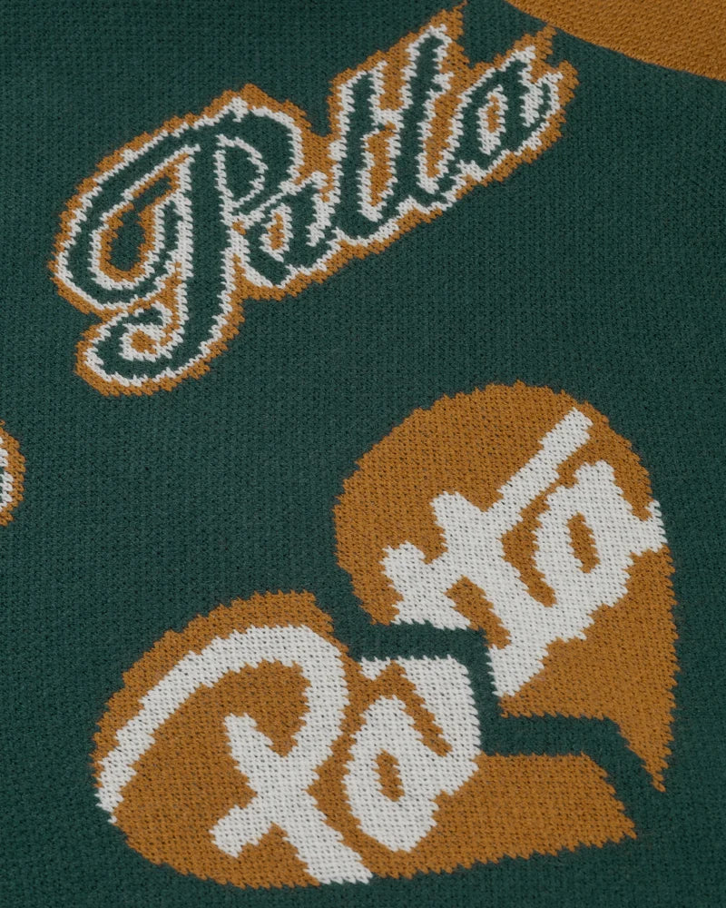 Patta Lucky 13 Varsity Knitted Cardigan Pine Grove