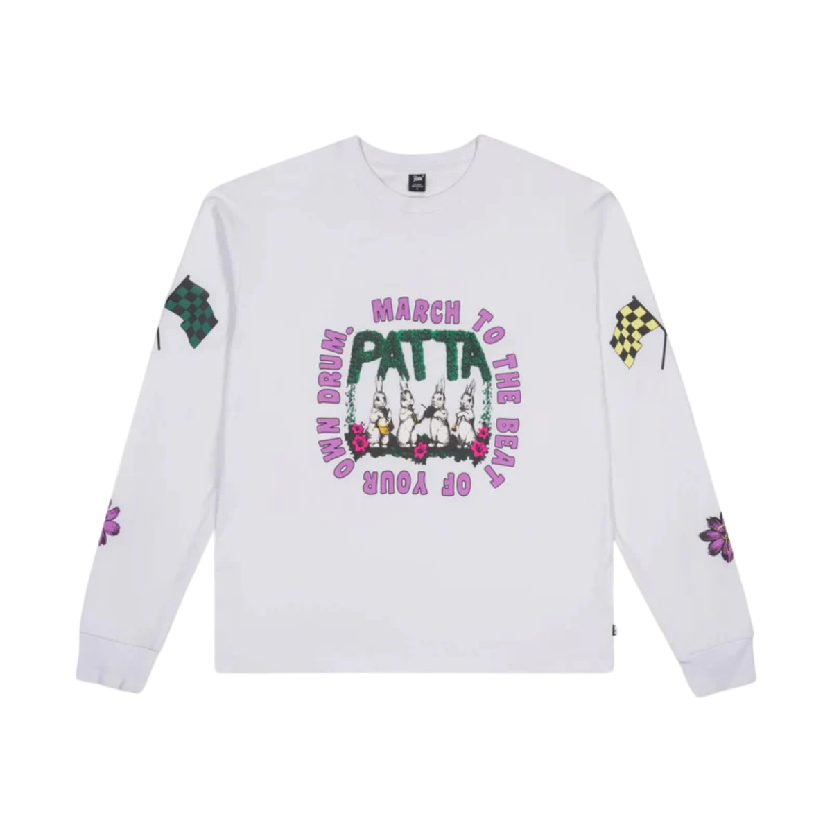 Patta Own Your Own Mind Long Sleeve T-Shirt White