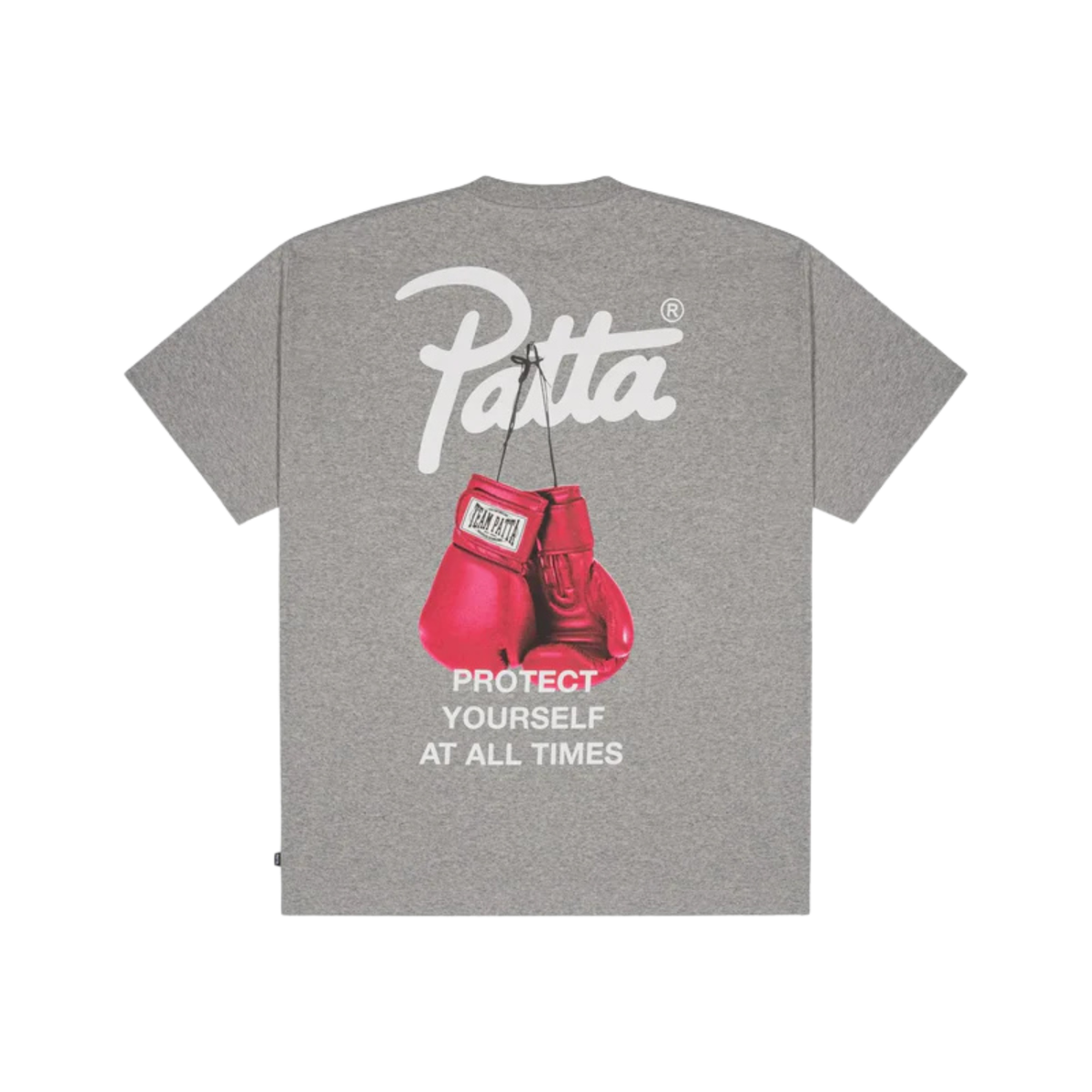 Patta Protect Yourself T-Shirt Melange Grey