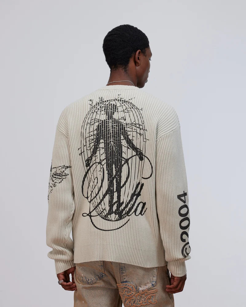 Patta Scorpio Knitted Jumper Plaza Taupe