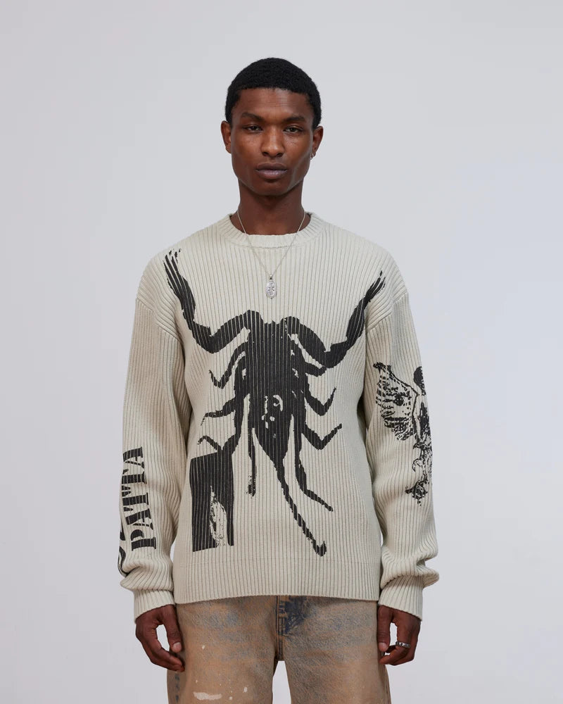 Patta Scorpio Knitted Jumper Plaza Taupe