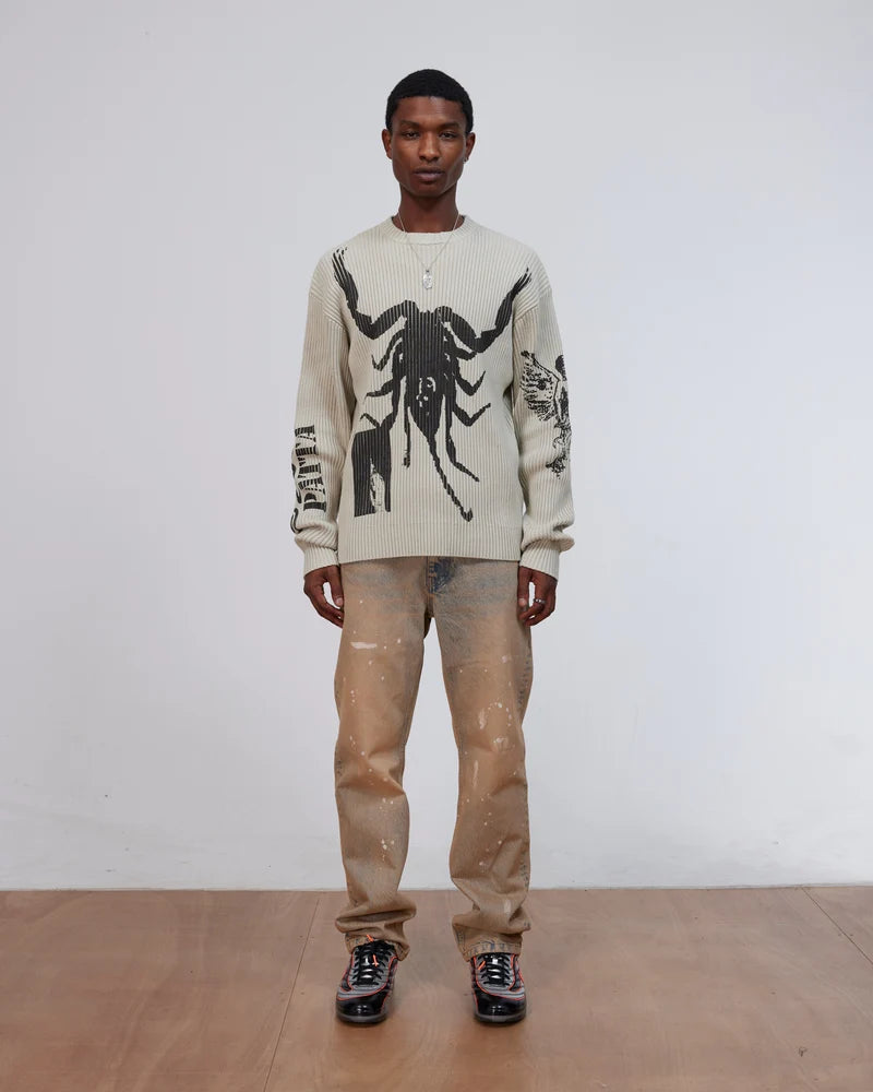 Patta Scorpio Knitted Jumper Plaza Taupe