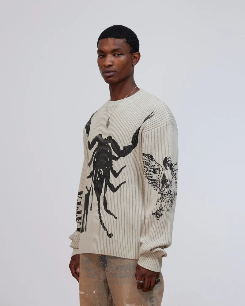 Patta Scorpio Knitted Jumper Plaza Taupe