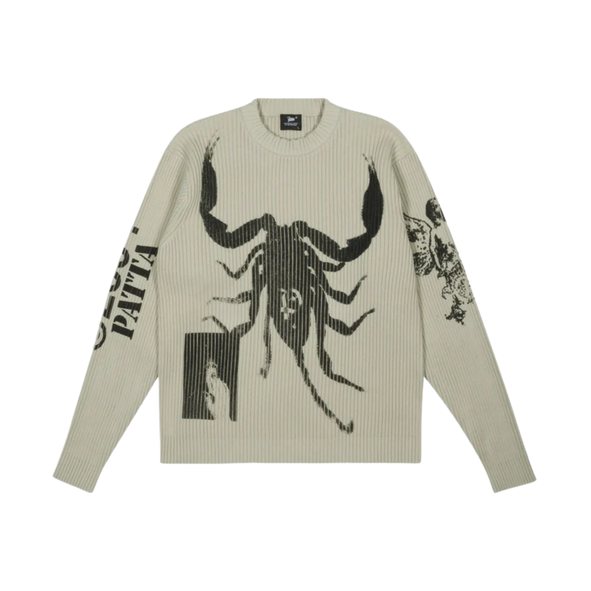 Patta Scorpio Knitted Jumper Plaza Taupe