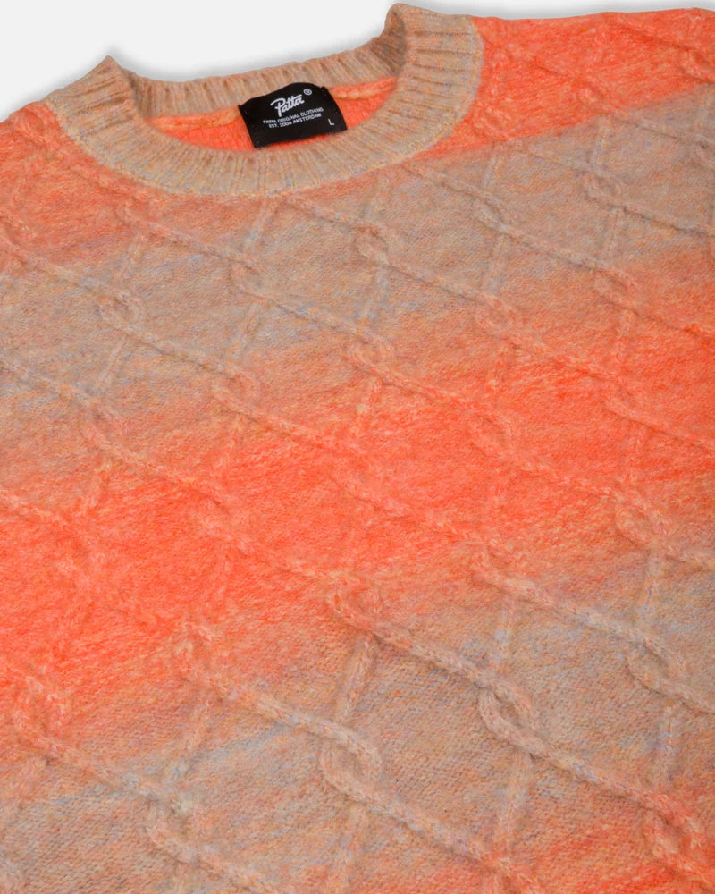 Patta Space Dye Cable Knitted Sweater Multi
