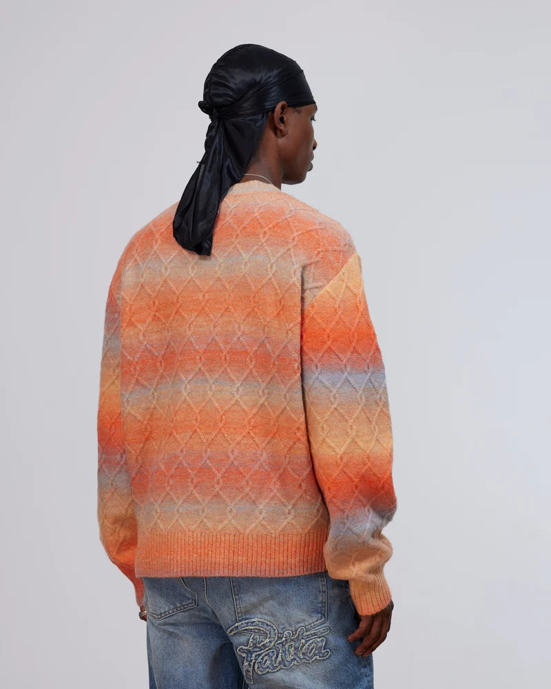 Patta Space Dye Cable Knitted Sweater Multi