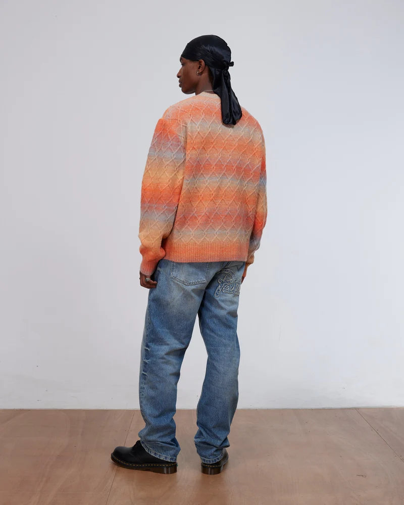 Patta Space Dye Cable Knitted Sweater Multi