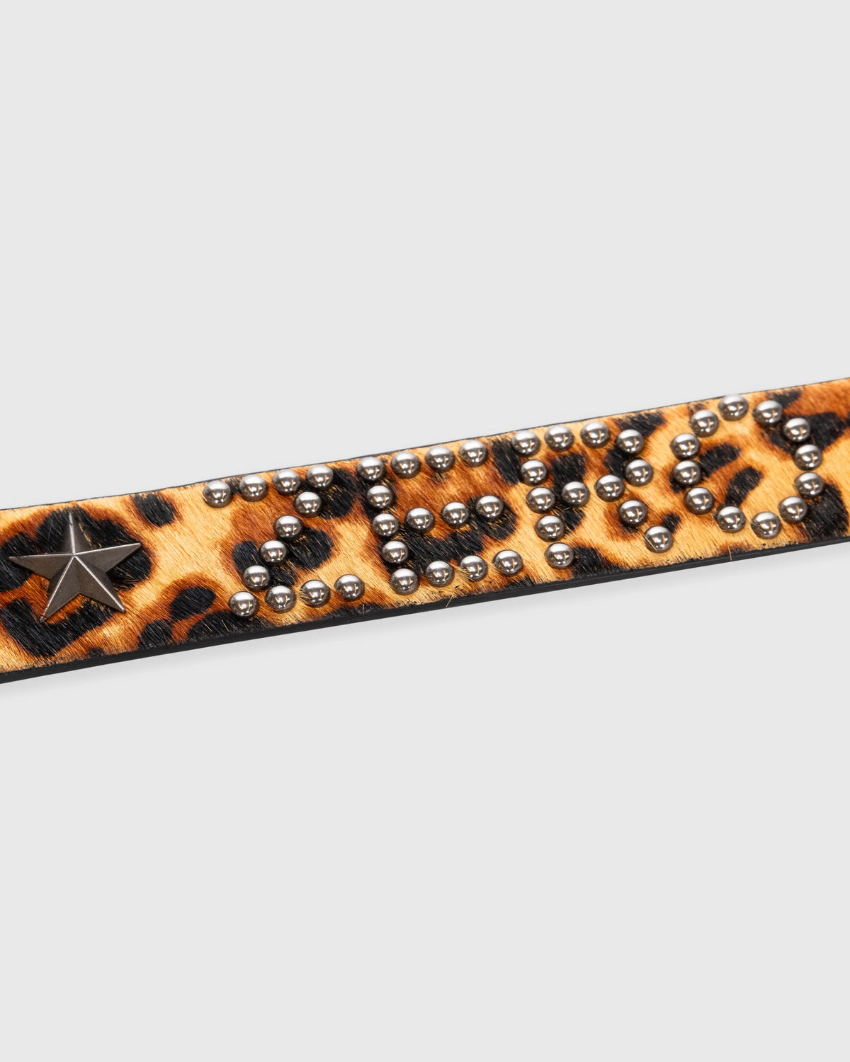 Pleasures Leopard Studded Belt Leopard