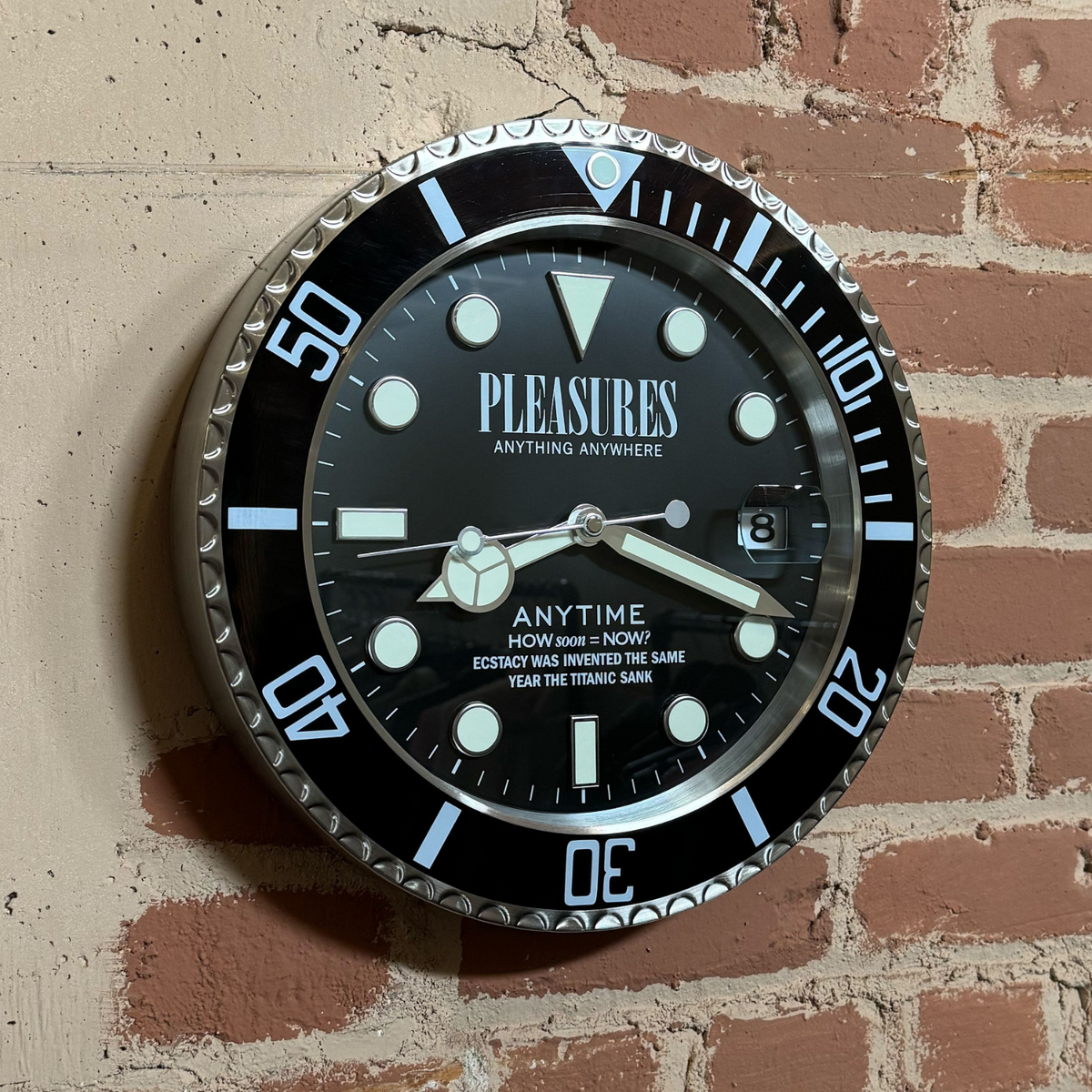 Pleasures Anytime Clock - Black