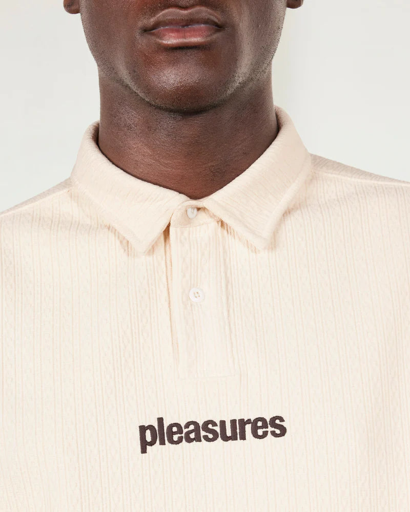 Pleasures Cable Polo Ecru