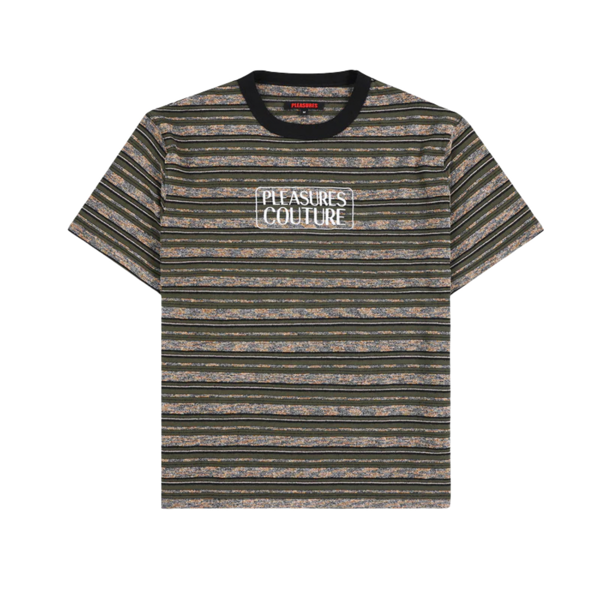 Pleasures Couture Stripe Shirt Dark Olive