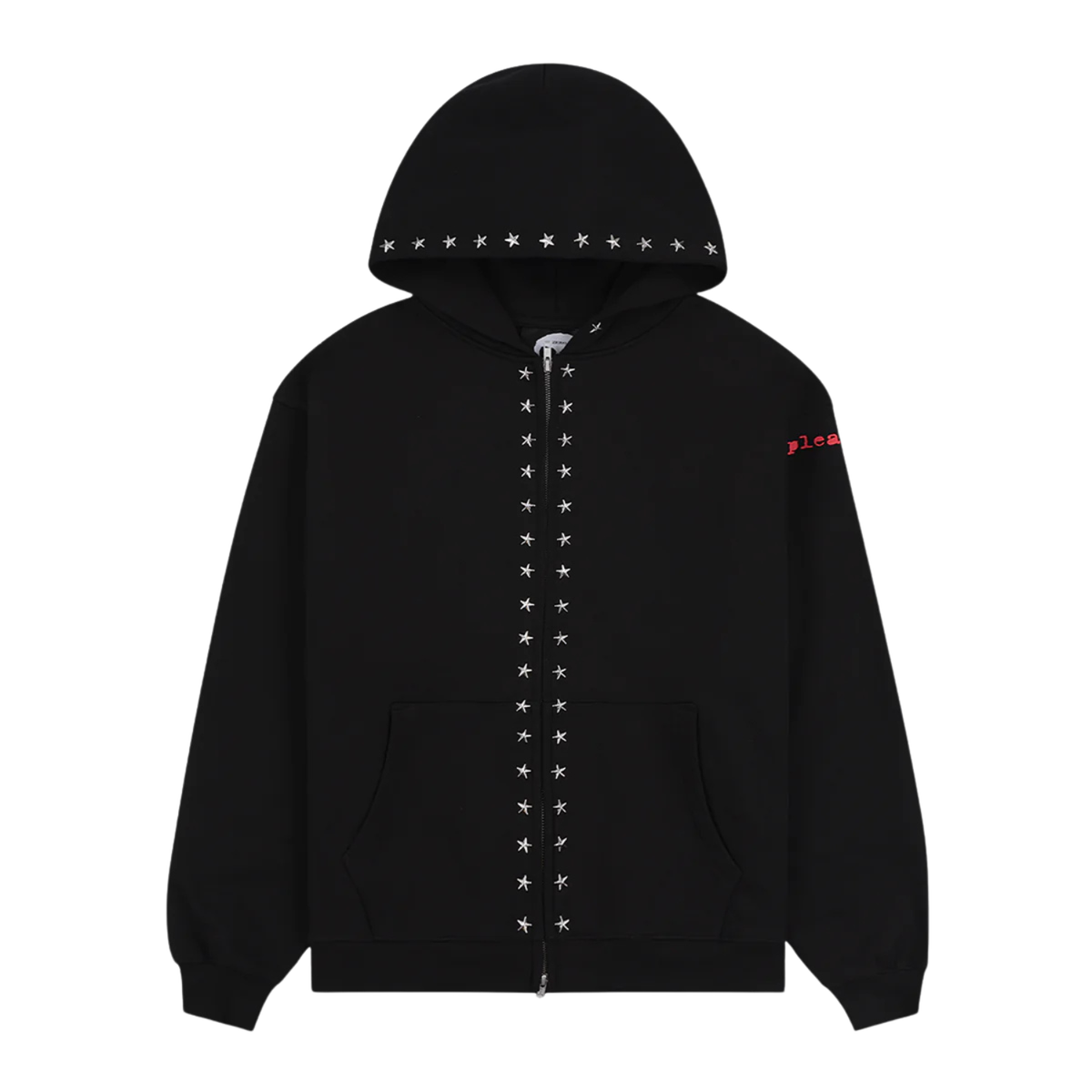 Pleasures Dane Studded Hoodie Black