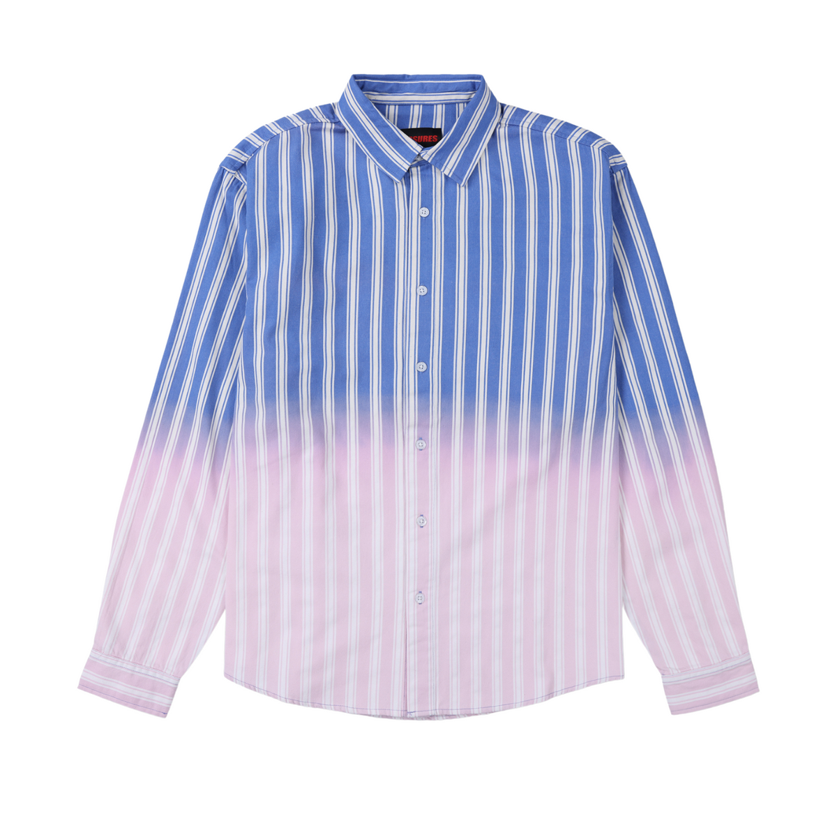 Pleasures Fade Button Down Blue