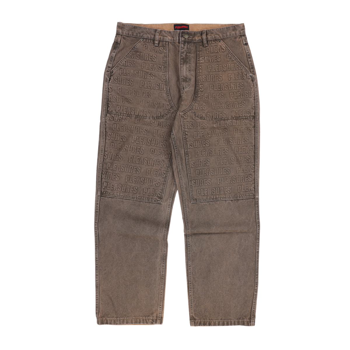 Pleasures Impact Double Knee Pant Brown