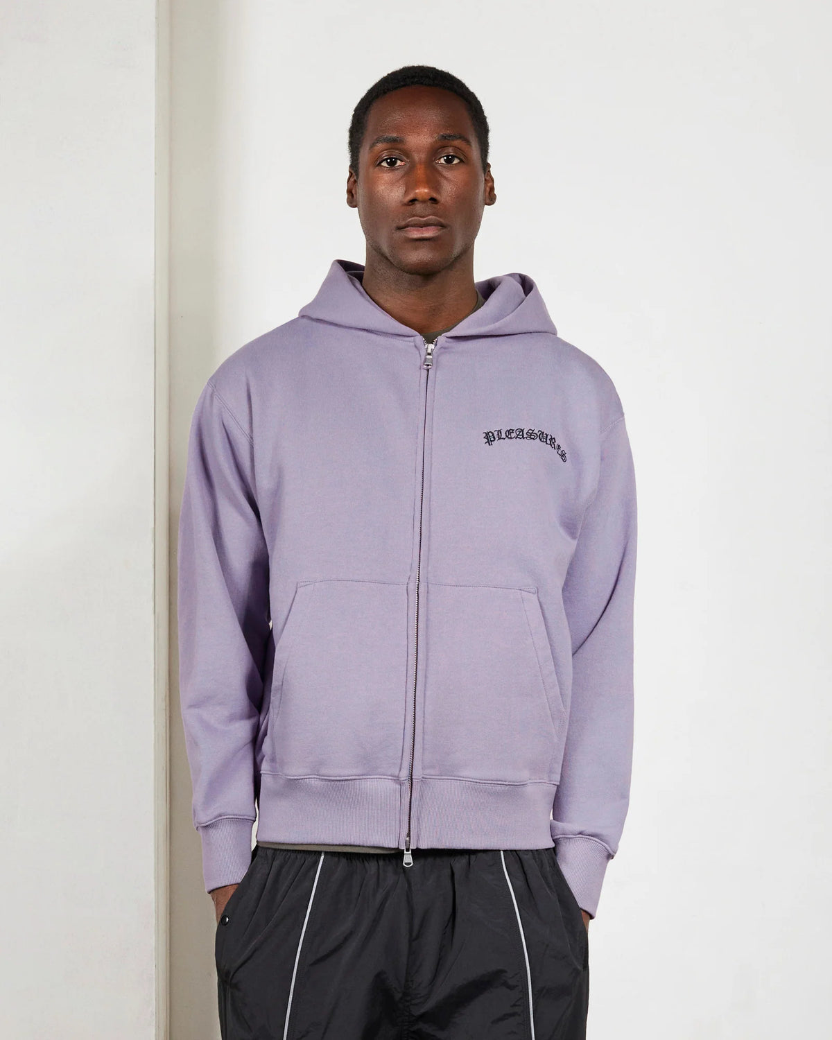 Pleasures Neural Zip Hoodie Lilac