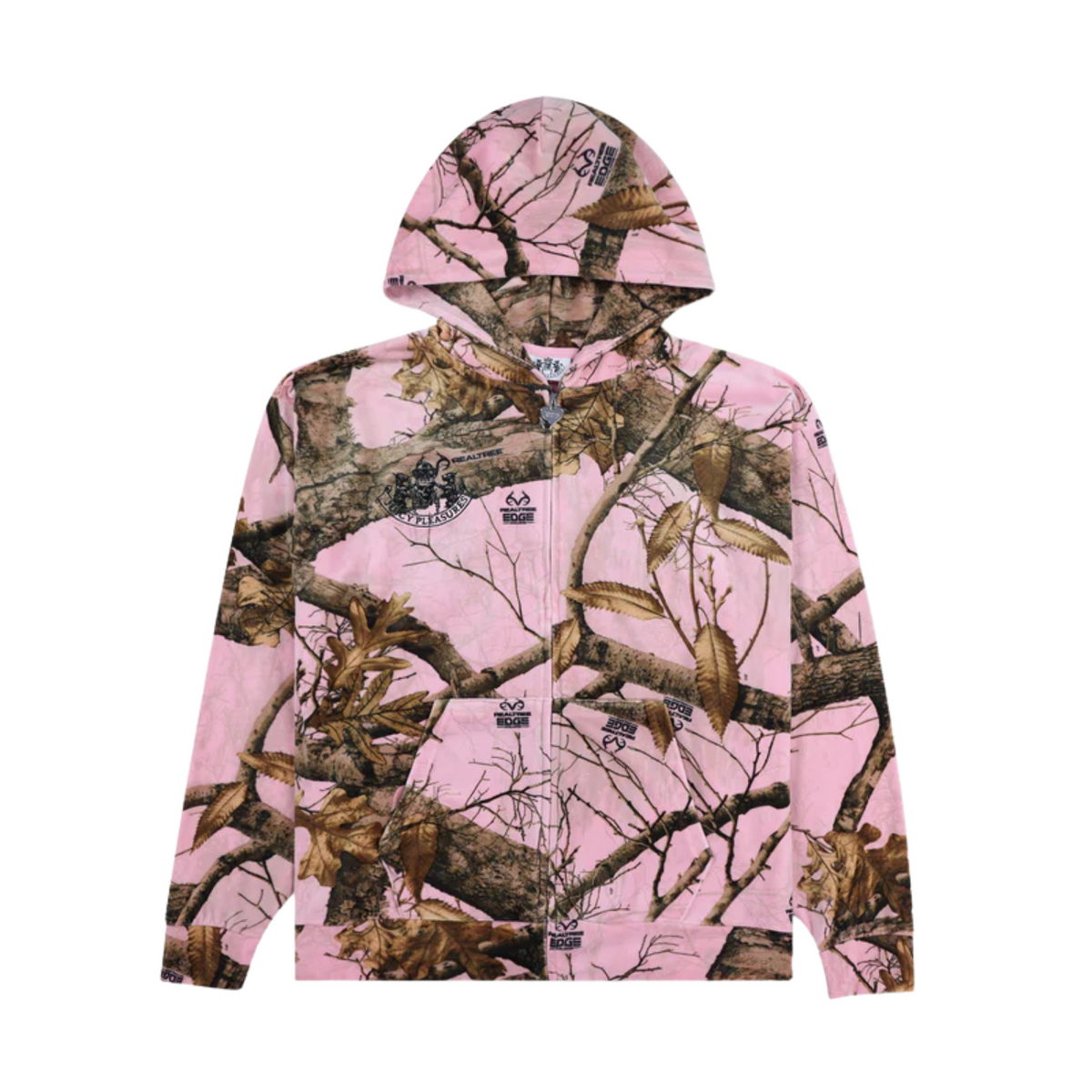 Pleasures Realtree Velour Hoodie Pink Edge