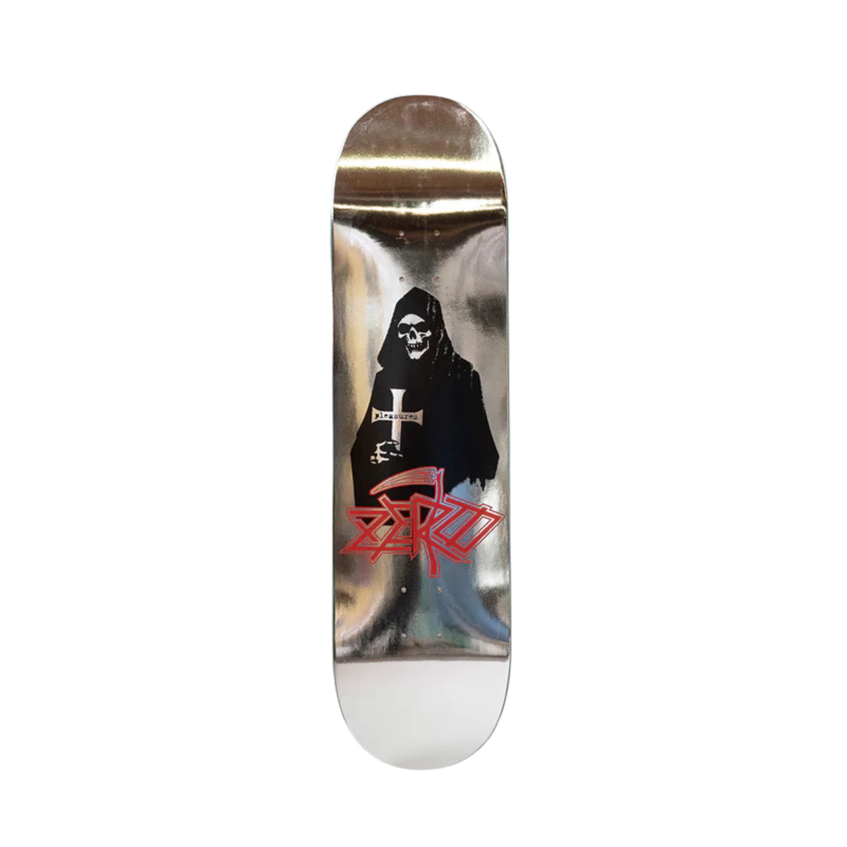 Pleasures Reaper Skate Deck Silver