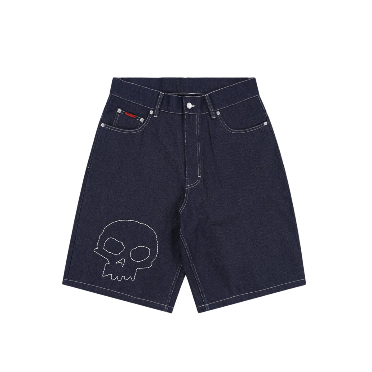 Pleasures Skull Jorts Raw