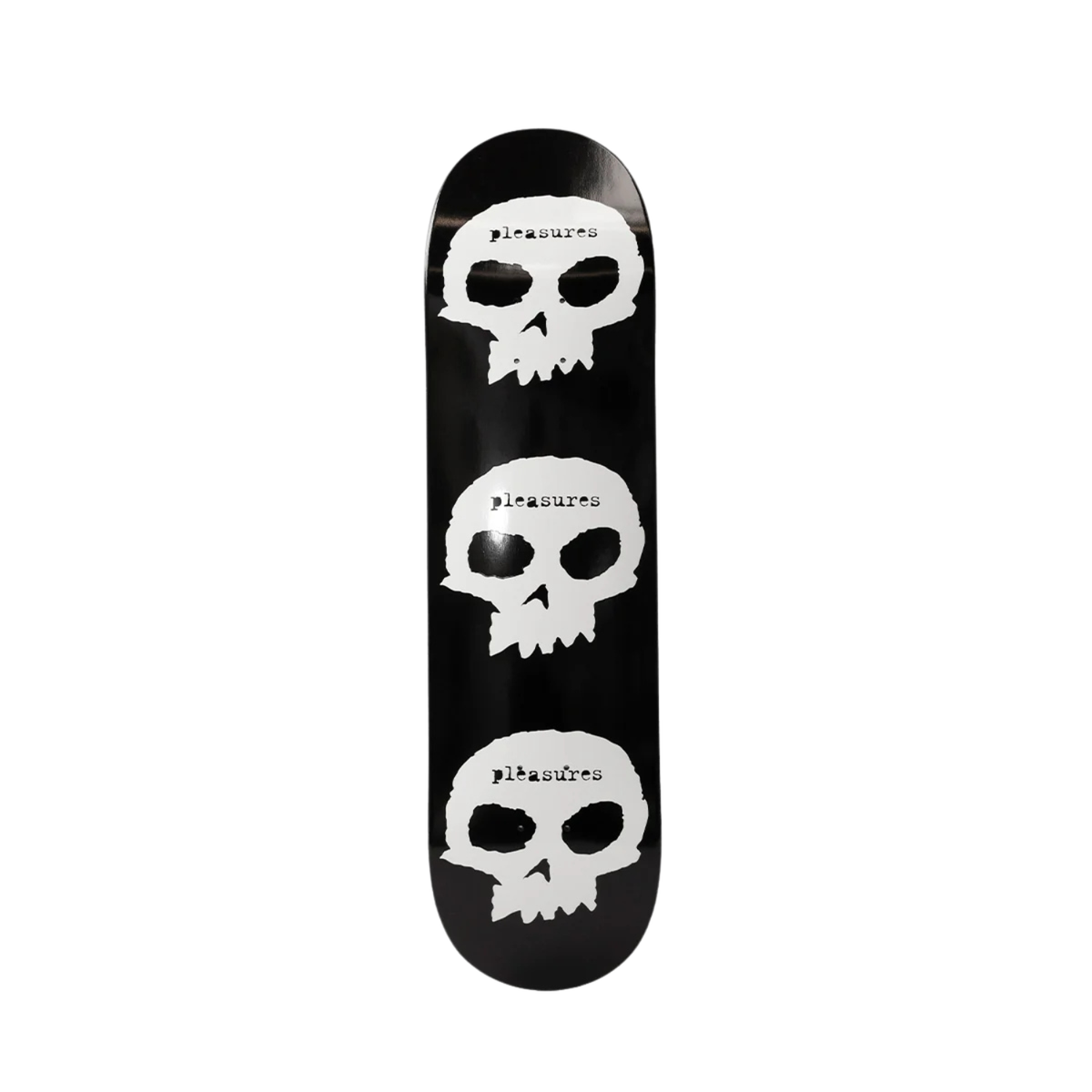 Pleasures Skull Skate Deck Black