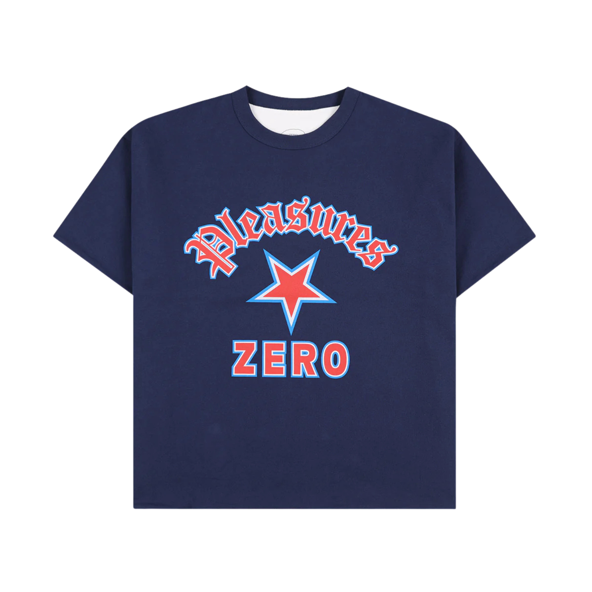 Pleasures Star Reversible T-Shirt Navy