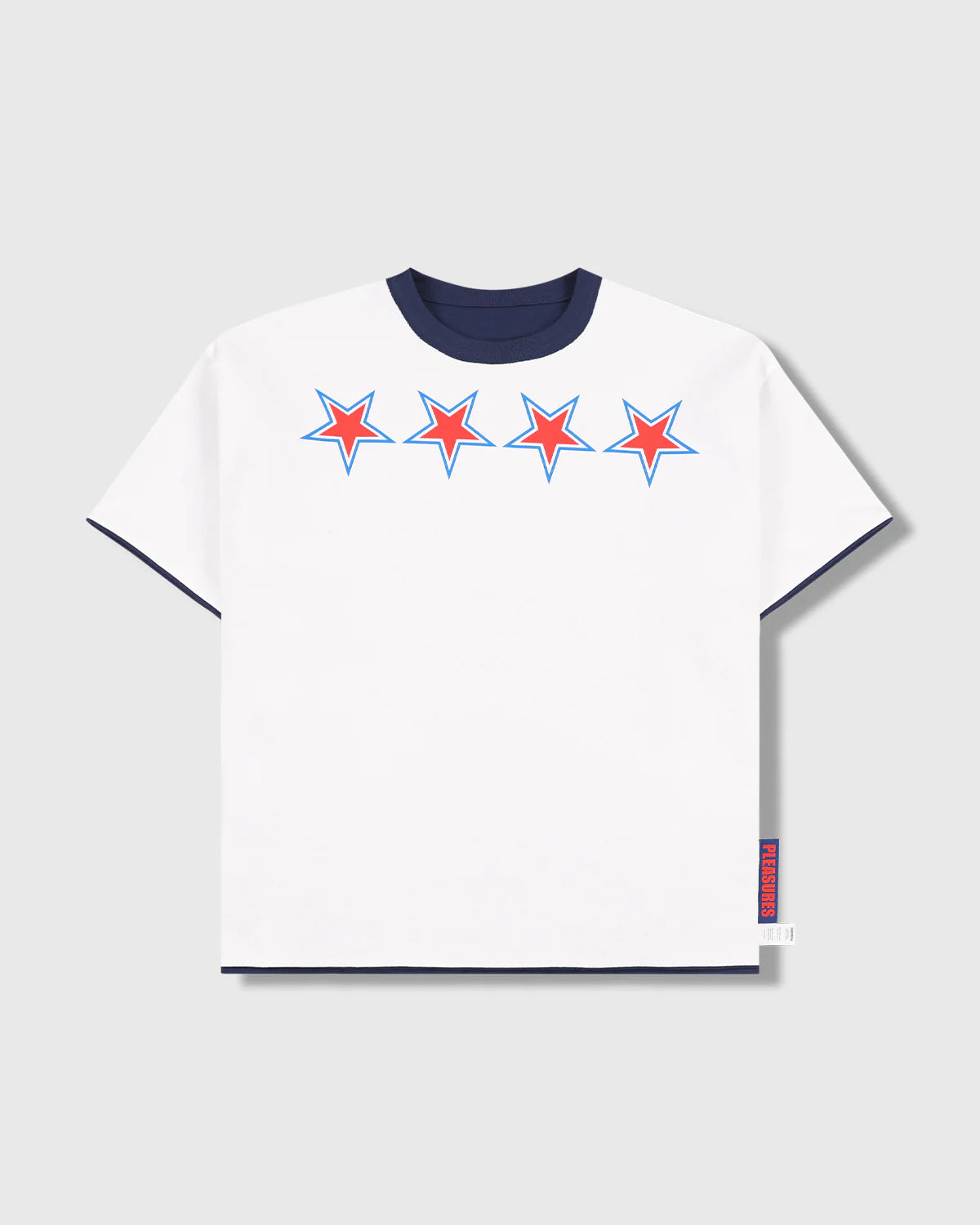 Pleasures Star Reversible T-Shirt Navy