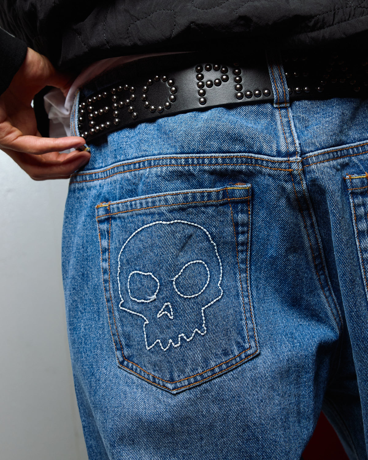 Pleasures Zero Studded Belt Black