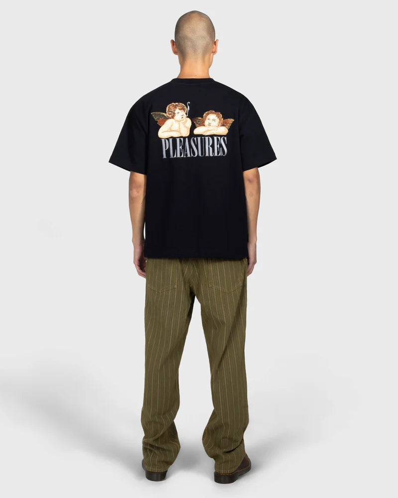 Pleasures Dynamic Short Sleeve Crewneck Black