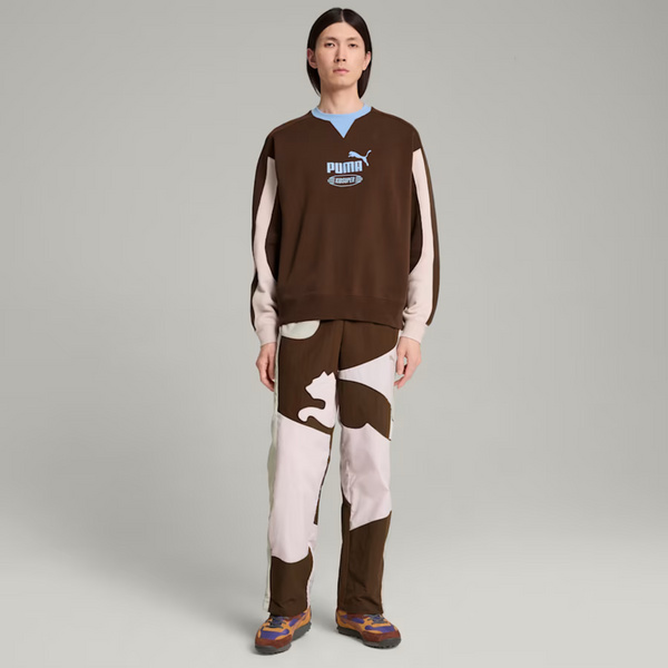 PumaXKidsuperCrewEspressoBrown