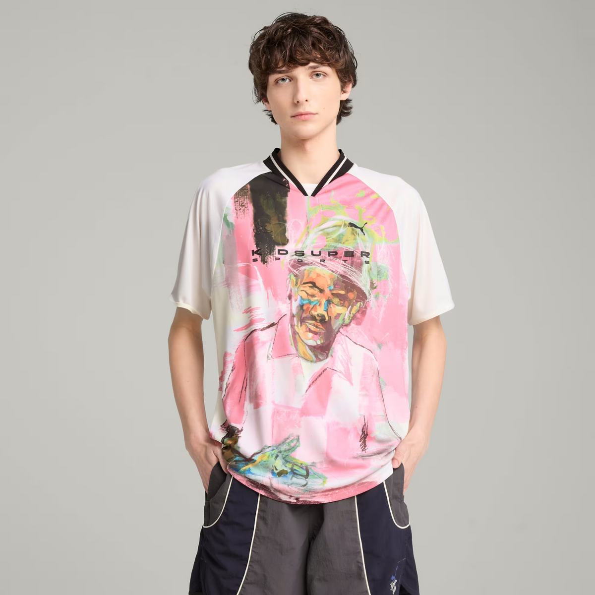 Puma x KidSuper Graphic Jersey Warm White