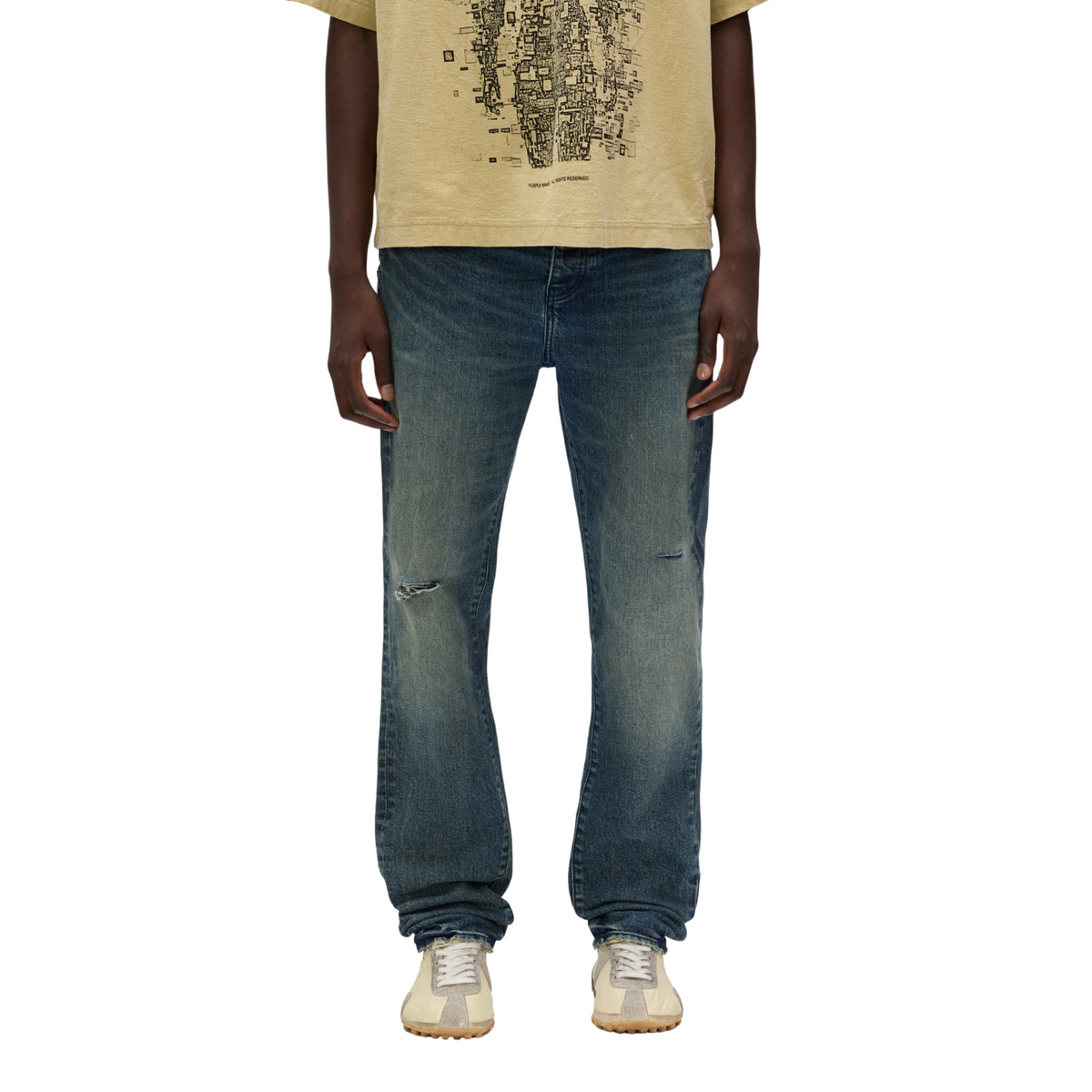 Purple Denim P005 Rough Quartz Dirty Dark Indigo