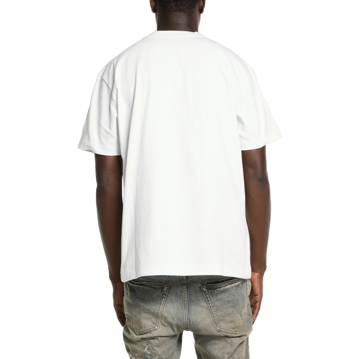 Purple Heavyweight Jersey SS Tee Brilliant White
