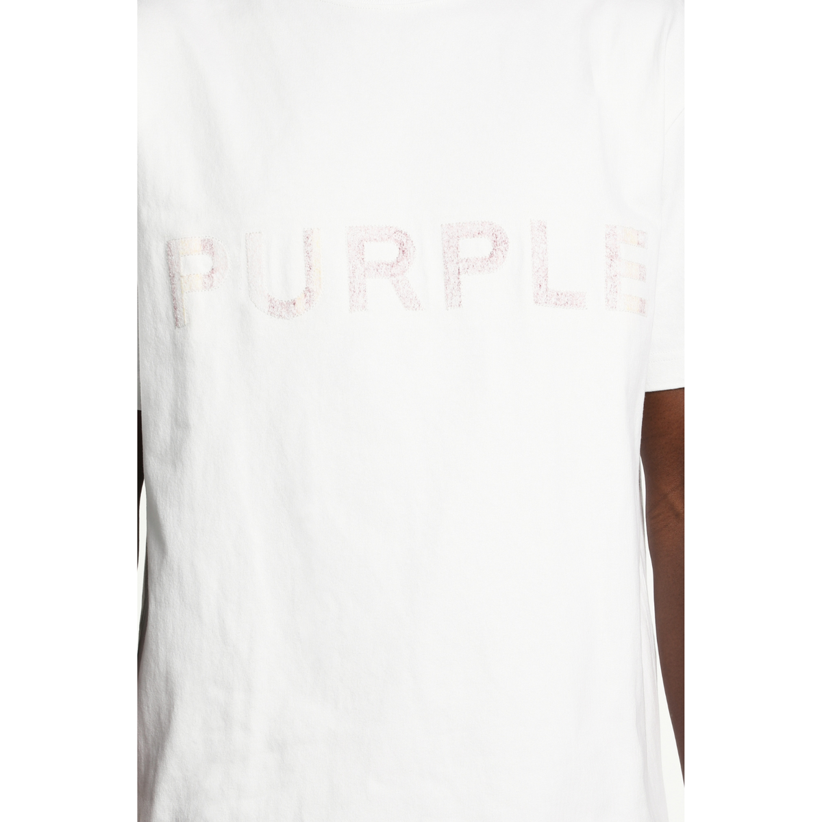 Purple Heavyweight Jersey SS Tee Brilliant White