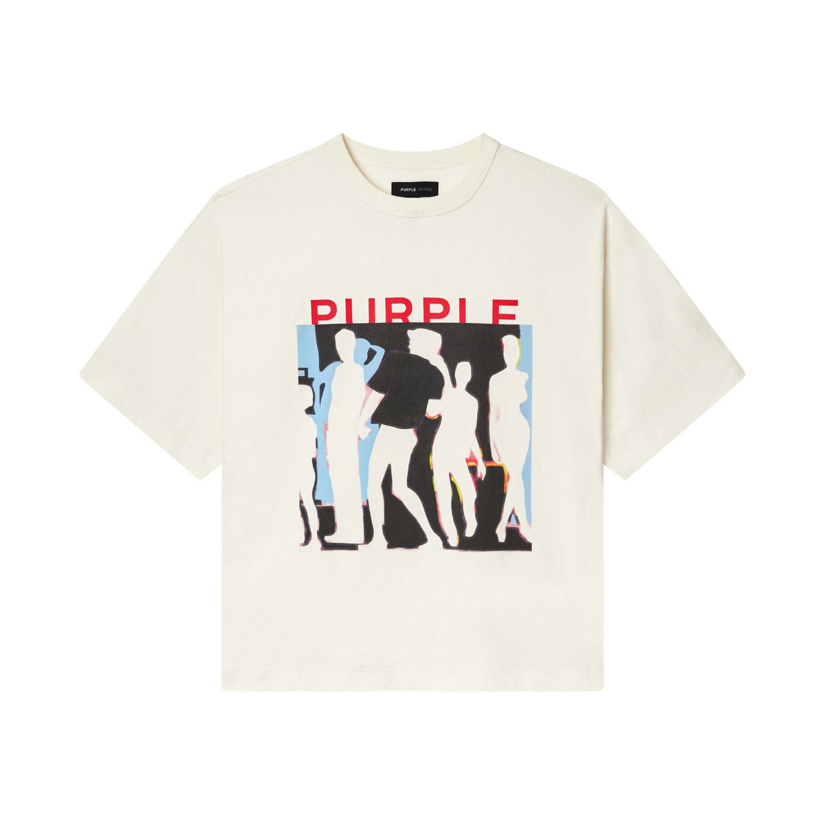 Purple Jersey Oversized SS Top Off White