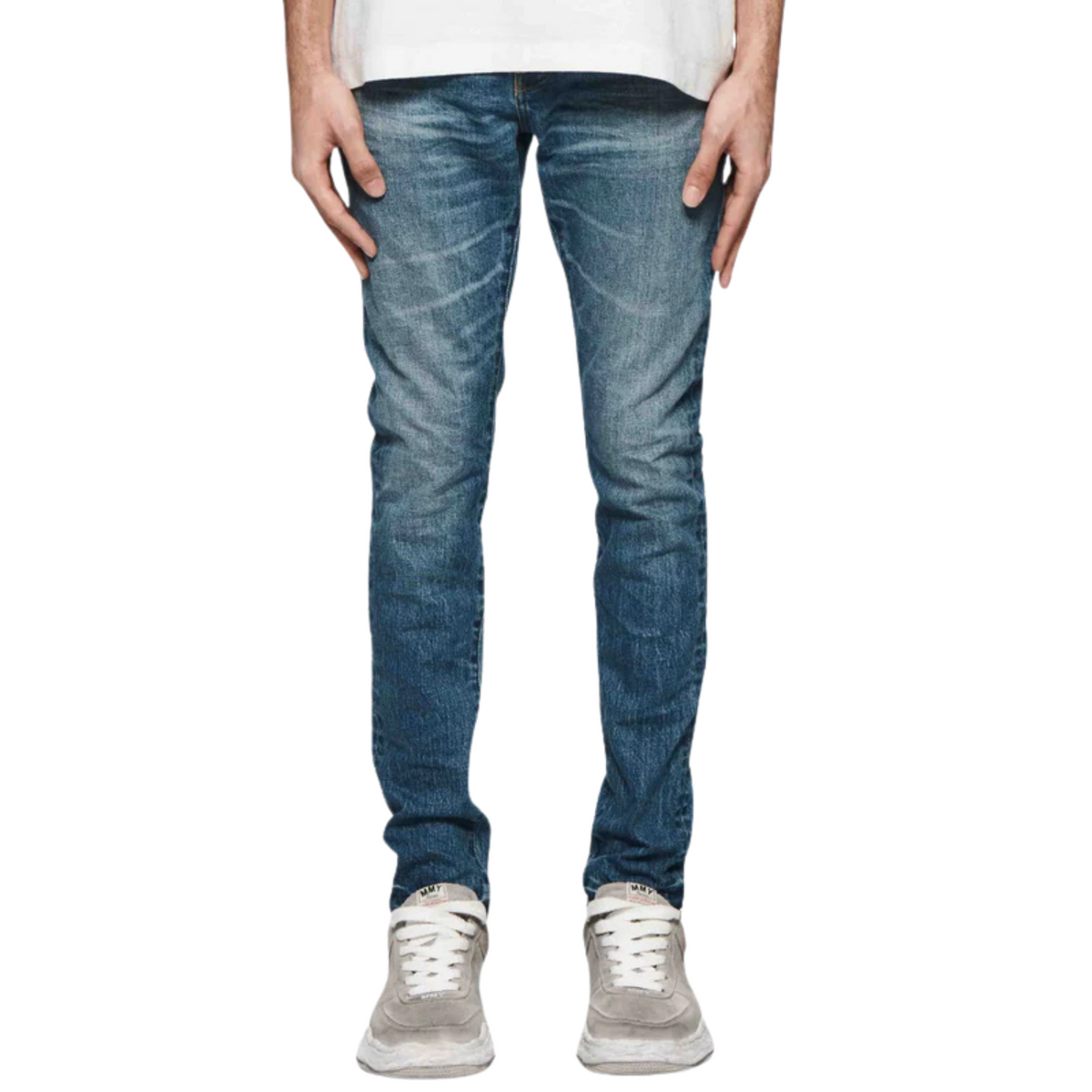 Purple P001 Skinny Vaquero Mid Indigo
