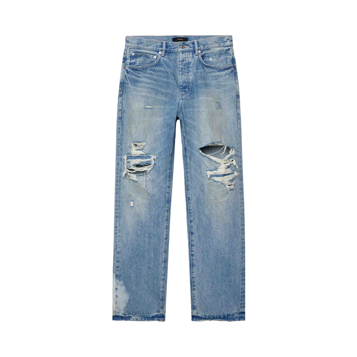 Purple P011 Garda Blowouts Jeans Light Indigo